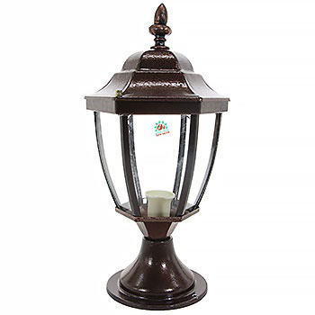 چراغ سردری حياطی مسی