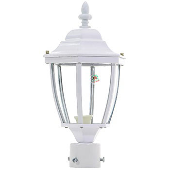 چراغ سرلوله حياطی سفيد