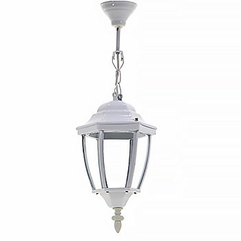 چراغ آويز حياطی سفيد