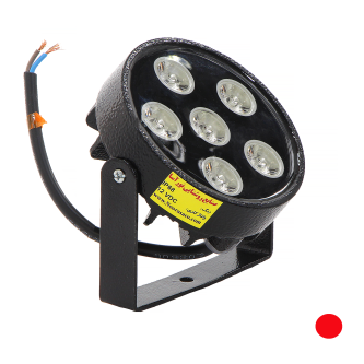 چراغ استخری 6 وات رنگ نور قرمز