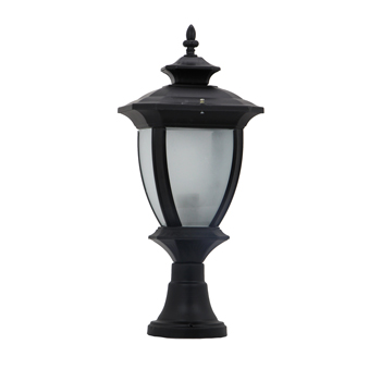 چراغ سردری حیاطی مشکی مدل نگین