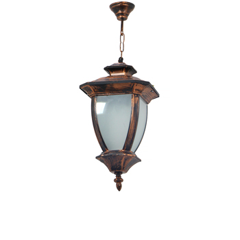 چراغ آویز حیاطی مسی مدل نگین