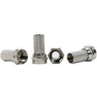 فیش آنتن فلزی نقره ای بسته 100 عددی