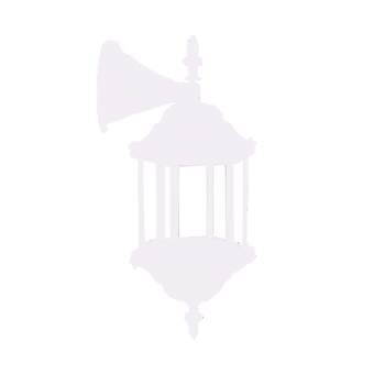 چراغ دیواری حیاطی سفید مدل سورنا