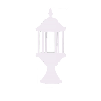 چراغ سردری حیاطی سفید مدل سورنا