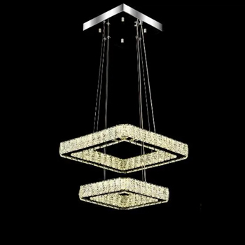 لوستر کریستالی مربع کد 42