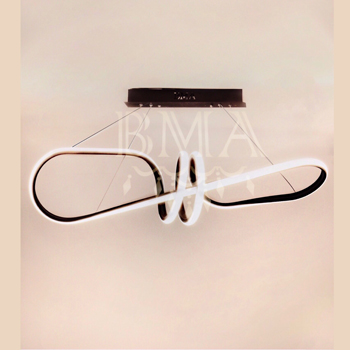 لوستر آویز LED پاپیونی کد 70 مشکی