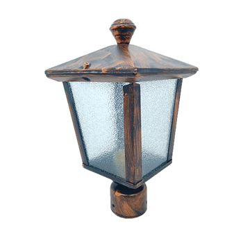 چراغ سرلوله حياطی مسی مدل النا