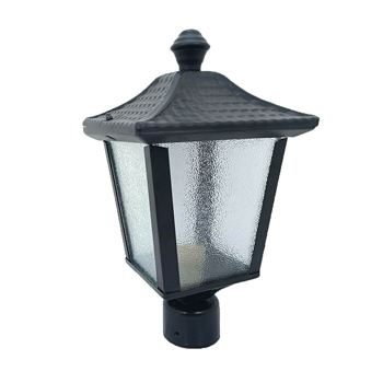 چراغ سرلوله حياطی مشکی مدل النا