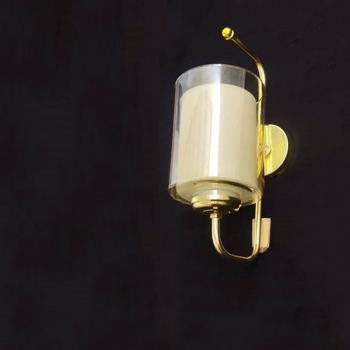 دیواری فلزی مدل ال با حباب دو گلاسه