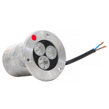 چراغ استخری 3 وات توکار رنگ نور قرمز