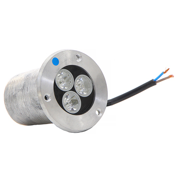 چراغ استخری 3 وات توکار رنگ نور آبی