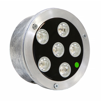 چراغ استخری 6 وات توکار سبز