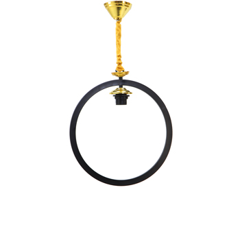 آویز لوستر تک شعله گرد