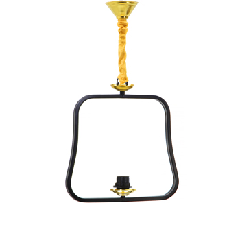 آویز لوستر تک شعله مدل مربع