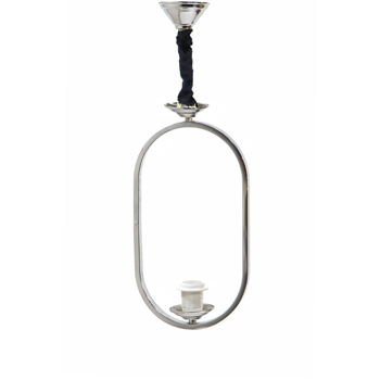 آویز رنگ کروم مدل بیضی