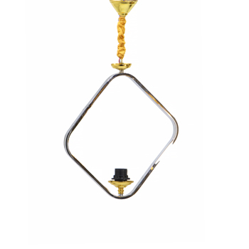 آویز رنگ کروم مدل لوزی