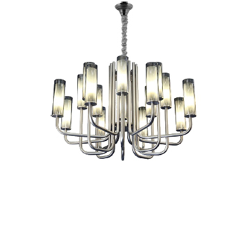 لوستر 16 شاخه کروم مدل L