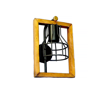 چراغ دیواری چوبی کد 023